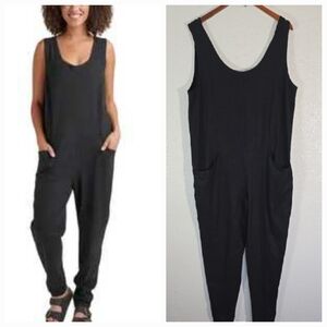 Hemp Momma Black Sleeveless Jumpsuit